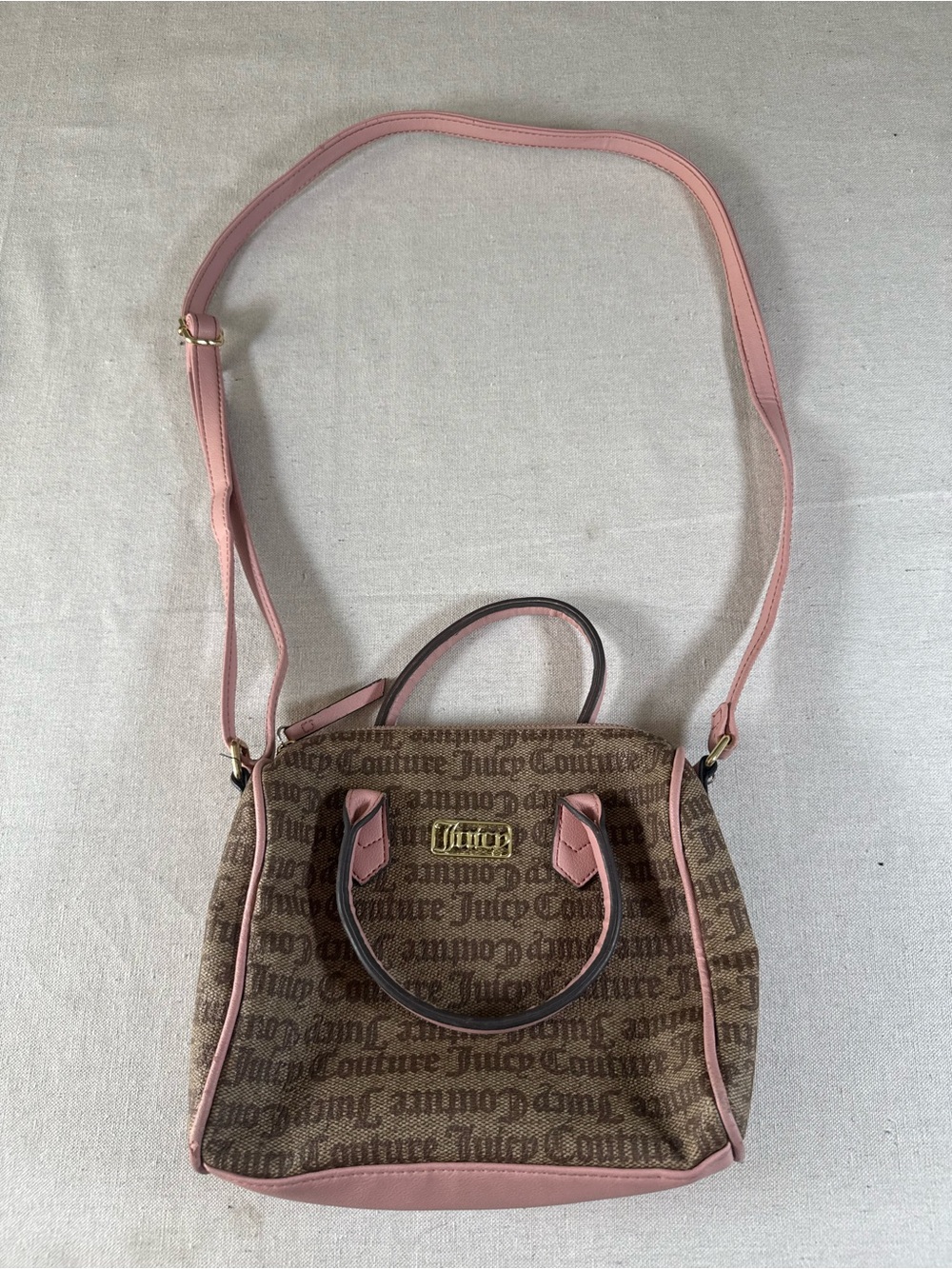 Y2K Juicy Couture Chestnut Chino Fashonista Bowler Satchel Handbag Limited Drop
